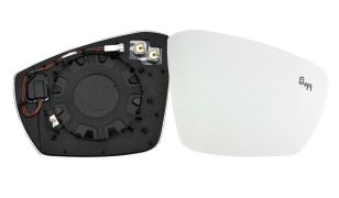 VERRE DE RÉTROVISEUR VOLKSWAGEN T-CROSS 2019-> AVEC SUPPORT / CHAUFFANT / SIDE ASSIST / CONVEXE / DROIT