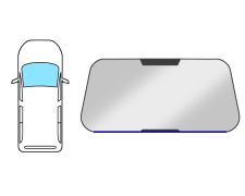 JOINT D'ÉTANCHÉITÉ PARE-BRISE DACIA LOGAN MCV / VAN 2006-2008 AVANT / INFÉRIEUR