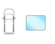 VITRE FORD COURIER 1989-1995 ARRIÈRE / COULISSANTE / CLAIR / ARRIÈRE 