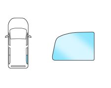 VITRE CITROEN NEMO 2007-2016 ARRIÈRE / FIXE / VERT / DROITE