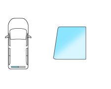 LUNETTE CITROEN JUMPY 2003-2007 ARRIÈRE / 2 PORTES ARRIÈRE / CHAUFFANTS / VERT / GAUCHE