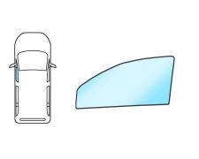 VITRE RENAULT ESPACE 2002-2006 AVANT / VERT / GAUCHE