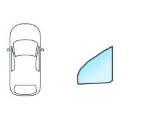 VITRE OPEL TIGRA 1994-2004 AVANT / VERT / FIXE / GAUCHE