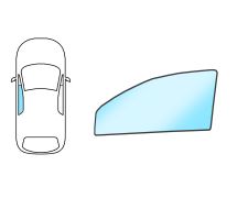 VITRE OPEL TIGRA 1994-2004 AVANT / VERT / GAUCHE