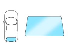 LUNETTE OPEL TIGRA 2004-2009 ARRIÈRE / CHAUFFANT / VERT