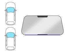 JOINT D'ÉTANCHÉITÉ PARE-BRISE OPEL CORSA C 2000-2003 3/5 PORTES / AVANT / INFÉRIEUR