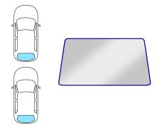 JOINT D'ÉTANCHÉITÉ LUNETTE RENAULT CLIO 1996-1998 3/5 PORTES / ARRIÈRE
