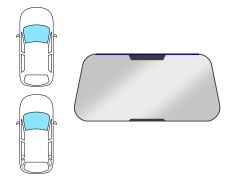 JOINT D'ÉTANCHÉITÉ PARE-BRISE MITSUBISHI MONTERO 1991-1997 3/5 PORTES / AVANT / SUPÉRIEUR