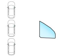 VITRE VOLKSWAGEN GOLF VII 2012-2017 3/5 PORTES / BREAK / AVANT / FIXE / VERT / DROITE / JOINTS PRÉMONTÉS
