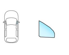 VITRE CITROEN AX 1986-1992 3 PORTES / AVANT / FIXE / CLAIR / DROITE