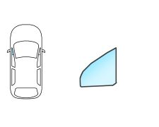 VITRE CITROEN AX 1986-1992 3 PORTES / AVANT / FIXE / CLAIR / GAUCHE