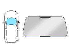 JOINT D'ÉTANCHÉITÉ PARE-BRISE CITROEN C3 PLURIEL 2003-2010 / AVANT / INFÉRIEUR