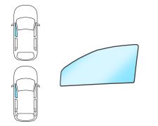 VITRE NISSAN ALMERA 1995-1998 4 PORTES / BREAK / AVANT / VERT / GAUCHE 