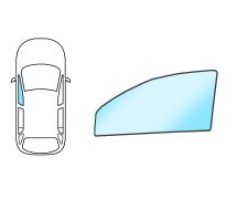 VITRE MERCEDES CLASE GL (X164) 2009-2012 AVANT / VERT / GAUCHE 