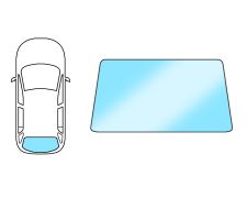 LUNETTE FIAT TEMPRA 1990-1996 4 PORTES / ARRIÈRE / CHAUFFANT / VERT / SANS TROU