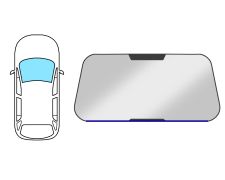 JOINT D'ÉTANCHÉITÉ PARE-BRISE VOLKSWAGEN TOURAN 2003-2006 AVANT / INFÉRIEUR