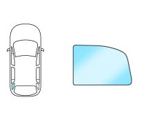 VITRE OPEL ZAFIRA C TOURER 2011-2016 ARRIÈRE / VERT / TEINTÉ / FIXE DERNIÈRE / ANTENNE / GAUCHE / JOINTS PRÉMONTÉS CHROMÉS