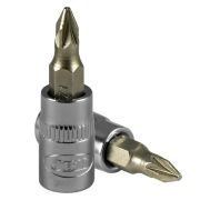TÊTE POUR MANCHE TOURNEVIS DOUBLE PH #0, CHROME