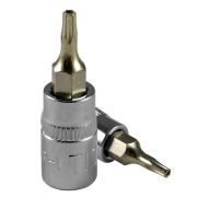 TÊTE POUR MANCHE TOURNEVIS TX - INV 8MM, CHROME