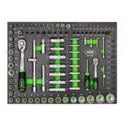 MODULE DE DOUILLES 108 PIÈCES 6 PANS
