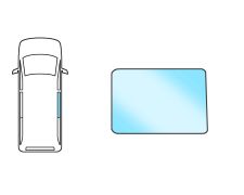 VITRE KIA CARNIVAL 2006-2012 ARRIÈRE / VERT / DROITE
