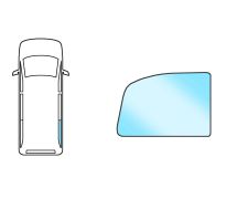 VITRE VOLKSWAGEN CARAVELLE 1996-2003 ARRIÈRE / FIXE / CLAIR / DROITE