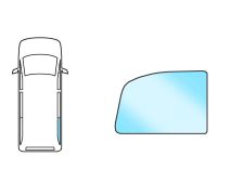 VITRE NISSAN PRIMASTAR 2007-2016 ARRIÈRE / CHASSIS COURT / COTÉ SANS PORTE COULISSANTE / VERT / FIXE / DROITE