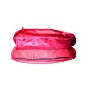 POCHETTE ROUGE AVEC 6 COMPARTIMENTS ET DIVISION POUR KIT D'URGENCE