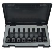 JEU DE 8 DOUILLES A CHOC TORX DE 1/2