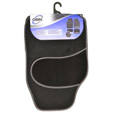 JEU DE 4 TAPIS EN MOQUETE + TALONNETTE MOQUETTE