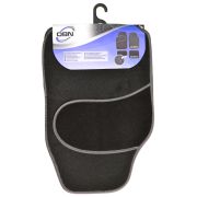 JEU DE 4 TAPIS EN MOQUETE + TALONNETTE MOQUETTE