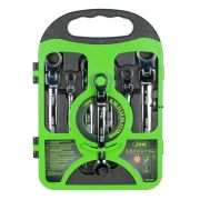 JEU CLÉS PLATES MIXTES AVEC CLIQUET ARTICULÉES 7 CLÉS