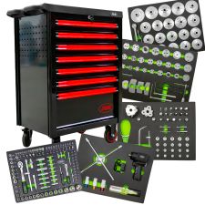 CHARIOT À OUTILS 7 TIROIRS - SPÉCIAL ENTRETIEN - ROUGE
