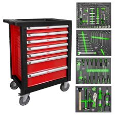 CHARIOT À OUTILS 7 TIROIRS - ROUGE