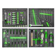 JEU DE 4 MODULES EVA CARBONE POUR OUTILS