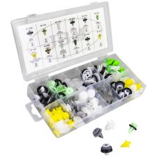 COFFRET CLIPS EN PLASTIQUE DACIA / RENAULT POUR BAGUETTE DE PORTE 85 CLIPS