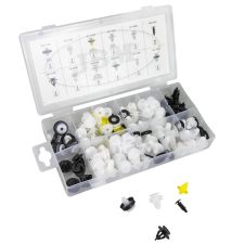 COFFRET CLIPS EN PLASTIQUE CITROËN / PEUGEOT POUR BAGUETTE DE PORTE 93 CLIPS