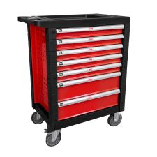 CHARIOT À OUTILS 7 TIROIRS - SANS OUTILS - ROUGE