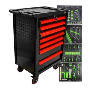 SERVANTE D'OUTILS 7 TIROIRS - ROUGE