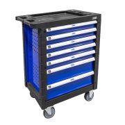 SERVANTE DE 7 TIRORS SANS OUTILS - BLEU