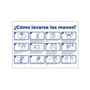 PAQUETE DE 5 CARTELES INFORMATIVO - LAVADO DE MANOS