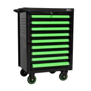 CHARIOT À OUTILS 9 TIROIRS AVEC SÉPARATEURS - VERT