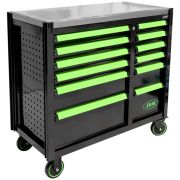 ARMOIRE À ROULEAUX AVEC 12 TIROIRS VIDES - VERTE