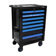 SERVANTE DE 7 TIRORS SANS OUTILS - BLEU