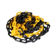 CHAÎNE PVC - 5M - JAUNE/NOIR