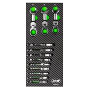 JEU CLÉS PLATES MIXTES AVEC CLIQUET ARTICULÉES MINI 12 CLÉS