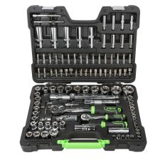 COFFRET D'OUTILS AVEC DOUILLES HEXAGONALES 108 PIÈCES - CHROME