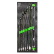 ENSEMBLE DE 7 CLÉS EXTRA LONGUES  AVEC CLIQUET