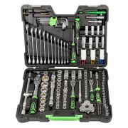 COFFRET D'OUTILS AVEC DOUILLES HEXAGONALES 132 PIÈCES
