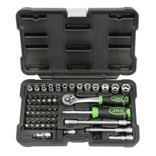 COFFRET D'OUTILS AVEC DOUILLES HEXAGONALES 56 PIÈCES